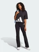 Футболка хлопковая оверсайз короткая женская Adidas W Bl Sj Bf T JG8736 XL Black/White (4067902911991) - изображение 3