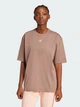 Футболка хлопковая оверсайз длинная женская Adidas Originals Essentials Boyfriend JJ3390 XXS Trabrn (4067902670799) - изображение 1