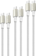 Kabel 4smarts PremiumCord USB-C - USB-C 60W 0.5M+1.5M+3M White (4252011906956) - obraz 1