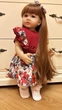 Виниловая живая кукла ручной работы Reborn Baby Doll с настоящими волосами и большими глазами - изображение 4