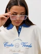 Очки солнцезащитные авиатор Aviator имиджевые прозрачные с прозрачными линзами - изображение 4