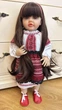 Велика вінілова лялька ручної роботи Україночка Стефанія Reborn Baby Doll зі справжнім волоссям - зображення 1