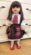 Велика вінілова лялька ручної роботи Україночка Стефанія Reborn Baby Doll зі справжнім волоссям - зображення 5