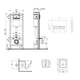 Комплект: Qtap Crow Ultra Quiet унитаз подвесной QT05335171W + Nest комплект инсталляции 4в1 (линейная клавиша Chrome) QT0133M425 + M08381CRM - изображение 2