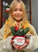 Кашпо Санта с нобилисом 15х9 см - изображение 5