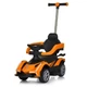 Каталка-толокар з мотором з батьківською ручкою M 5781, orange - зображення 1