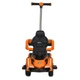 Каталка-толокар з мотором з батьківською ручкою M 5781, orange - зображення 2