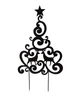 Різдвяна прикраса для саду та подвір'я NC Home Christmas Tree чорна 110334 - зображення 2