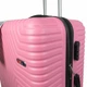 Большой пластиковый чемодан на колесах 115L GD Polo 60k001 бледно-розовый - изображение 5