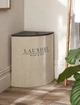Корзина для білизни кутова бежева Laundry 550х490х390 мм - зображення 1
