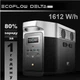 Зарядна станція EcoFlow DELTA Max 1600 Вт·год (всплеск до 4600 Вт) Дельта Макс. Для техніки , котла. 4 Євро розетки - зображення 2