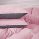 Пододеяльник MirSon Фланель 001-008 Ash grey/Pink 110х140 см (2200009661006) - изображение 6