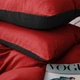 Пододеяльник MirSon Фланель 002-009 Black/Red 110х140 см (2200009656651) - изображение 7