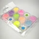 Набор люминесцентных пигментов (люминофор) Tricolor для маникюра 12 шт * 3 г (1 набор) - изображение 4