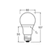 Лампа LED 8,5W 220V 806lm 4000K E27 60x107mm груша [4099854109799] OSRAM VALUE CL A60 - зображення 4
