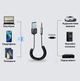 Автомобильный спиральный адаптер / кабель Bluetooth 5.0 ESSAGER музыкальный приемник AUX с USB - 3.5 мм и микрофоном, черный (95851385) - изображение 3
