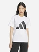 Футболка хлопковая женская Adidas W Bl Sj T JC5728 S White/Black (4067891020940) - изображение 1