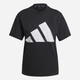 Футболка хлопковая женская Adidas W Bl Sj T JC5724 2XS Black/White (4067891018664) - изображение 6