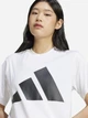 Футболка хлопковая женская Adidas W Bl Sj T JC5728 S White/Black (4067891020940) - изображение 3