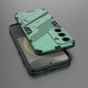 Защитный чехол с подставкой Deexe Bibercas для Samsung Galaxy A56 (A566) - Green - изображение 4