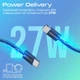 Кабель Promate EcoLine-Ci120 USB-C to Lightning 27W Power Delivery 1.2 м Navy(ecoline-ci120.navy) - изображение 2