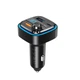 Bluetooth FM-трансмітер ХО BCC08 USB-A OTG/USB-A/USB-C Black (BCC08.black) - зображення 3