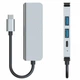 Usb хаб переходник type c на юсб 4в1 hub адаптер с юсб на тайп си для ноутбука смартфона планшета пк компактный концентратор разветвитель 4 порта 4K hdmi 2xUSB3.0 5Gbs PD hub 4in1 - изображение 9