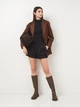 Пиджак женский Zara 2712/419 XS Коричневый (02712419700010) - изображение 3