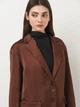 Пиджак женский Zara 2712/419 XS Коричневый (02712419700010) - изображение 4