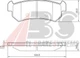 Колодка гальм. диск. CHEVROLET LACETTI/NUBIRA задн. (вир-во ABS) A.B.S. (37461) - зображення 1