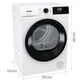 Сушильна машина Gorenje Конденсаційна 8 кг 59,5х84,5х55 см Білий (682838) - зображення 4