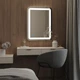 Зеркало с LED-подсветкой в ванную, спальню или гостиную София 800x800, Cенсорное управление - изображение 2