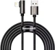 Кабель Baseus Legend Elbow USB - Lightning (1m) CALCS-A01 поворотный коннектор черный - изображение 3