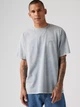 Футболка хлопковая длинная мужская Levi's A0637-0135 L Светло-голубая (5401187068275) - изображение 3