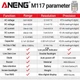 Компактний автоматичний цифровий мультиметр ANENG M117 з NCV - чорний - изображение 5