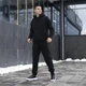 Флисовый спортивный костюм Pobedov Mariot худи + брюки черный размер M - изображение 1