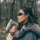 Топор викингов Железнобокий сталь У8ГА Gorillas BBQ ручная работа TR14 - изображение 9