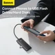USB-хаб Baseus Lite Series 4-Port Type-C HUB Adapter (Type-C to USB 3.0*4) 25cm Black (WKQX030301) - изображение 13