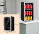 Холодильник-витрина KLARSTEIN Beersafe 3XL стеклянная дверь из нержавеющей стали 98 л Серый (10033347) - изображение 5