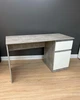 Стіл писмовий без ручок Light 1250x750x530 мм. Бетон/Білий - изображение 1
