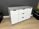 Комод Komfort 3+2 1300x850x450 мм. Бетон/Білий - изображение 1