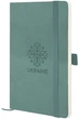 Книга записна Axent Partner Soft Skin Вишиванка 125x195 мм 96 аркушів у клітинку Сіро-лазурна (8616-48-5-A) - зображення 1