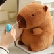 Мягкая игрушка Капибара с соплей на механизме, 55 см - изображение 3