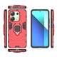 Чохол Fiji Ring для Xiaomi Redmi Note 13 броньований бампер з кільцем підставкою червоний - зображення 3