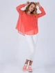 Легка блуза Only 116151011 XL (82835XL) Кораловий - зображення 3