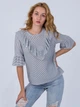 Блуза с декором Only 117330501 L (82826L) Синий - изображение 3