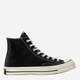 Жіночі кеди високі Converse Chuck 70 Canvas 162050C 38 (5.5US) 24.5 см Black/Black/Egret (888755675199) - зображення 1