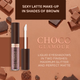 Рідкі тіні з екстрактом какао Eveline Choco Glamour Liquid Eyeshadow Cocoa Extract №04 мерехтливий 6.5 мл (5903416058984) - зображення 3