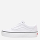 Tenisówki damskie materiałowe Vans Old Skool Platform Tonal Checkerboard VN0A3B3U42B 40 Białe (194902657995) - obraz 4