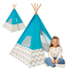 Дитячий намет вігвам KidKraft Tipi 122 х 122 х 163 см Синій (0706943002230) - зображення 3